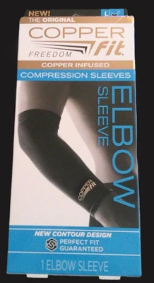 Copper Fit Compression Elbow Sleeve Unisex Size Large - D19 - Image 1 of 2
