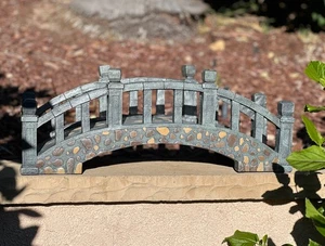 Resin Garden Bridge Cobblestone 24" Long x 9" High - Picture 1 of 12