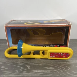 Tomytime Fun With Music Trombone Raro Giocattolo Vintage 1988 | Prop | Testato e Funzionante - Foto 1 di 20
