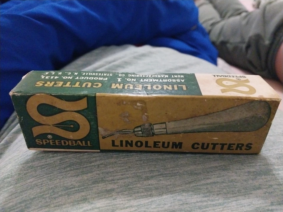 VINTAGE Speedball Linoleum Cutter w/ EZ Loading Handle and cutters USA - Image 1 of 4
