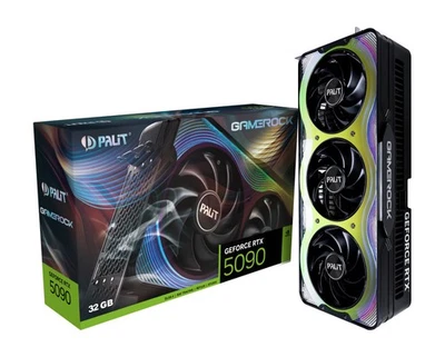 Palit GeForce RTX 5090 32 GB GameRock GDDR7 FULL 4K GAMING Graphics Card NVIDIA - Image 1 of 4