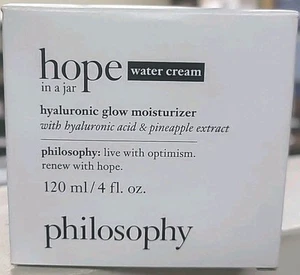 Philosophy Hope In A Jar crema all'acqua crema idratante ialuronica luminosa 4 oz NUOVO - Foto 1 di 3