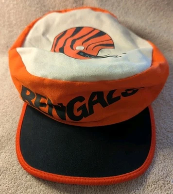 Boné chapéu pintores vintage anos 80 Cincinnati Bengals adulto laranja preto futebol americano NFL  - Imagem 1 de 4