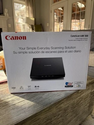 Canon CanoScan LiDE 300 2400x2400dpi Flatbed Scanner - Black (2995C003) - Image 1 of 4