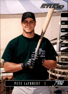 2003 Donruss Studio #82 Pete LaForest RC Tampa Bay Devil Rays - Image 1 of 2
