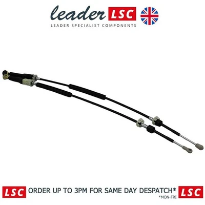 Gear Shift Selector Cables 5 Speed Dacia Logan 2004 Onward NEW 349015922R - Image 1 of 4