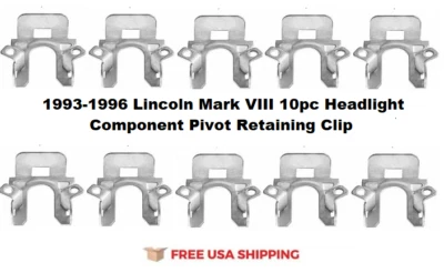 Clip de retención de pivote componente de faros para Lincoln Mark VIII 1993-1996 10 piezas Foto 1 de 2