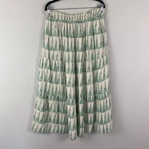 Marine Layer Corinne Maxi Skirt Size XL Pull On Pockets Green Cotton - Picture 1 of 12