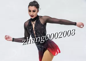 Ice Skating Dress.Competition Figure Skating Dance Dress.Twirling Costume - Picture 1 of 11