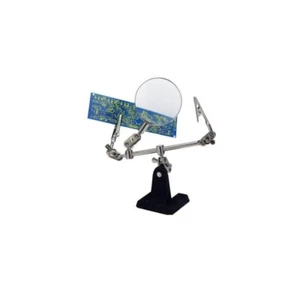 Werkzeug - Helping Hand mit 4-fach Lupe und stabilem Standfuss -ideales Geschenk - Bild 1 von 1