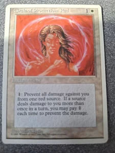 Magic the Gathering Lote de 2 Cartas e376 Círculo de Protección Rojo y Blanco - Imagen 1 de 2