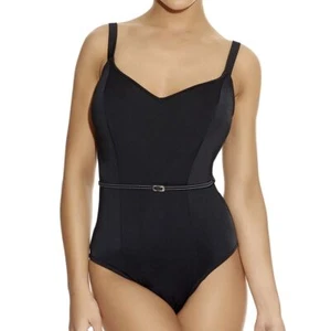 Freya Swimwear Fever Underwired Plunge Swimsuit/Swimming Costume Black 3332 - Picture 1 of 2