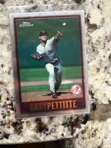 1997 TOPPS CHROME MLB BASEBALL CARD NEW YORK YANKEES ANDY PETTITTE #20 - Picture 1 of 1