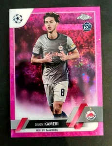 2022-23 Topps Chrome UCC Dijon Kameri Pink Speckle 153/175 FC Salzburg Rookie RC - Picture 1 of 4