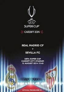 * REAL MADRID v SEVILLA - 2014 SUPER CUP PROGRAMME (12th August 2014) * - Picture 1 of 1