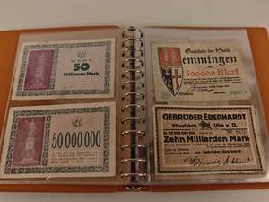 Inflationsgeld Deutsches Reich Notgeld Notgeldscheine in Album A32 - Bild 1 von 20