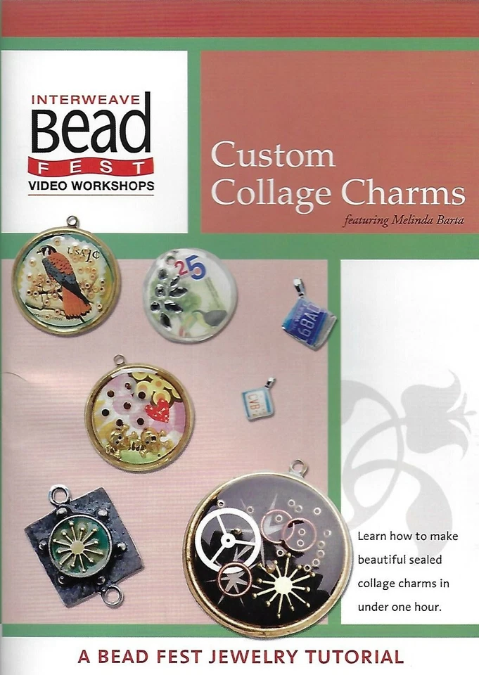 Custom Collage Charms Workshop featuring Melinda Barta (DVD, 2008) Foto 1 de 2