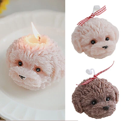 Dog Head Candle Soy Wax Handmade Dog Head Shaped Scented Aroma Candles  - image 1 of 4