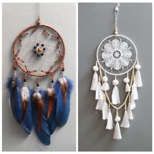 Dream- Catcher with Feather Chime Bead Ornaments Home Wall Hanging Decor Gift AU