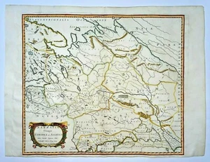 SARMATIA RUSSIA UKRAINE 1654 NICOLAS SANSON D'ABBEVILLE LARGE ANTIQUE MAP - Picture 1 of 9