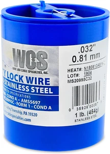 Lock Wire, T302/304 Stainless, NASM20995, MS20995C, ASTM A580 Cond A, AMS5697... - Picture 1 of 1