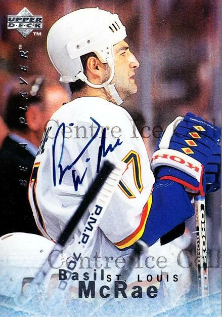 1995-96 Be A Player Auto #6 Basil McRae - Image 1 of 1