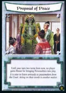Legend of the Five Rings L5R CCG GE Gold Edition Proposal of Peace FOIL - Picture 1 of 1