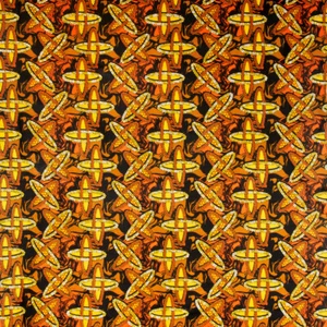 Tela con estampado africano (90314-5) geométrica 100 % algodón 44" de ancho vendida por yarda - Imagen 1 de 4