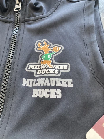 WOMENS Touch BY Alyssa Milano ACTIVE NBA MILWAUKEE BUCKS VEST S SMALL BLACK NWT Cover