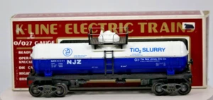 K-Line NEW JERSEY ZINC TIO2 SLURRY UNIBODY TANK CAR 6341 O SCALE 1:48 GAUGE - Picture 1 of 9