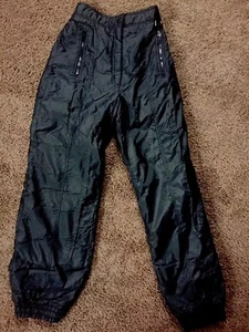 EDELWEISS Vintage Black Winter Ski Pants Insulated Women’s 12 - Picture 1 of 9