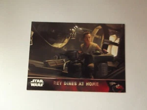 Topps - Star Wars The Force Awakens "REY DINES AT HOME" #74 Trading Card - Picture 1 of 2