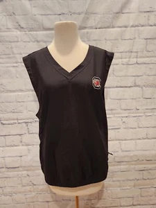 Gamecock Vest Cutter & Buck Mens Small Black Gamecock Logo Pullover Lightweight - Picture 1 of 10