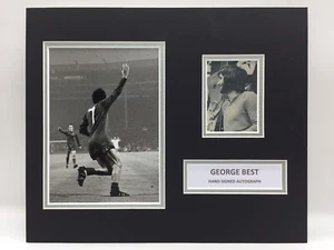 RARE George Best Manchester United Signed Photo Display + COA MAN UTD 1968 FINAL - Picture 1 of 3