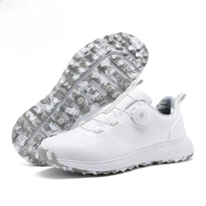 Men's Leisure Outdoor Non-Slip Golf Sneakers Comfortable Golfer Footwear - Picture 1 of 23