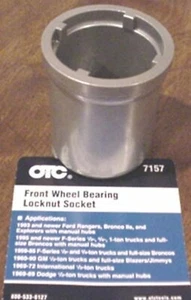 OTC 7157 Front Wheel Bearing Spanner Socket 4 Prong 4WD 1/2 3/4 Ton Axle GM Ford - Picture 1 of 1