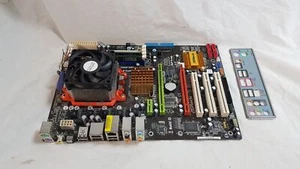 ASRock m3a770de AM3 Motherboard with AMD Athlon II x4 640, 4GB Ram, IO Shield - Picture 1 of 12