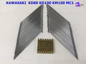KAWASAKI KD80 KD100 KM100 MC1 FRONT & REAR   SPOKE SET GOLD 72PCS.  *BI5212* - Picture 1 of 7
