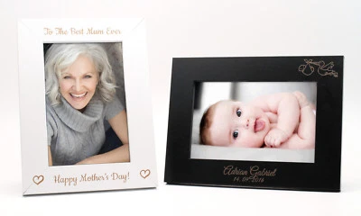 Personalised Custom Photo Picture Frame | Design A Truly Unique Gift | Engraved - Image 1 of 4