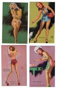 4 Mutoscope “Hot Girls” 1940’s Pin Up Glamour Ladies Cards Moran Mozert et al - Picture 1 of 6