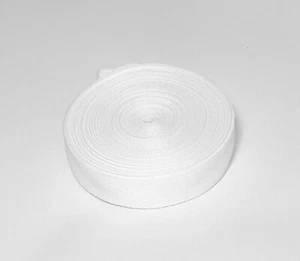 Köperband Polyester Bandfarbe weiß 20 mm Bandbreite 10 mtr.  - Bild 1 von 2