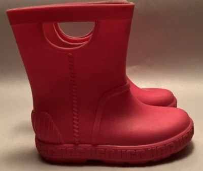 Botines de lluvia de plástico UGG Classic Diva para niñas pequeñas talla 9 rosa con cojín Foto 1 de 4