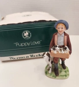 Norman Rockwell Museum Miniatures "Puppy Love" Figurine 1983 - Picture 1 of 7