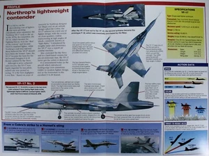 Folleto fotográfico Northrop YF-17 YF17 hoja de avión agotada - Imagen 1 de 1