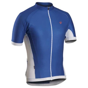 BONTRAGER RXL Racing Jersey SS Blue Cycling Profila Full Zipper NEW S XL - Picture 1 of 10