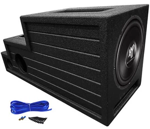 Hifonics HFX12D4 12" Subwoofer+Vented Bed Lined Center Console Sub Box Enclosure - Picture 1 of 12