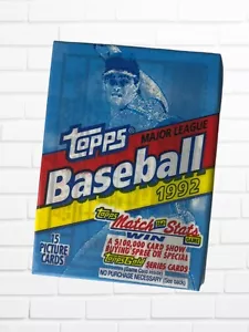 Confezione cera sigillata Topps Baseball Factory 1992 - Foto 1 di 2