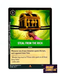 Disney Lorcana TCG Steal From the Rich 97/204 Rare NON FOIL - Picture 1 of 1