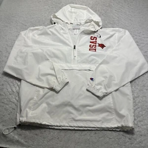 Champion Saginaw Valley State SVSU Cardinals Windbreaker Jacket Mens Size Medium - Picture 1 of 14