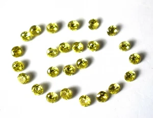 Ebay Natürlich 6.25 Karat Runde Pakistan Peridot Edelstein 25 Stück Zertifiziert - Bild 1 von 7